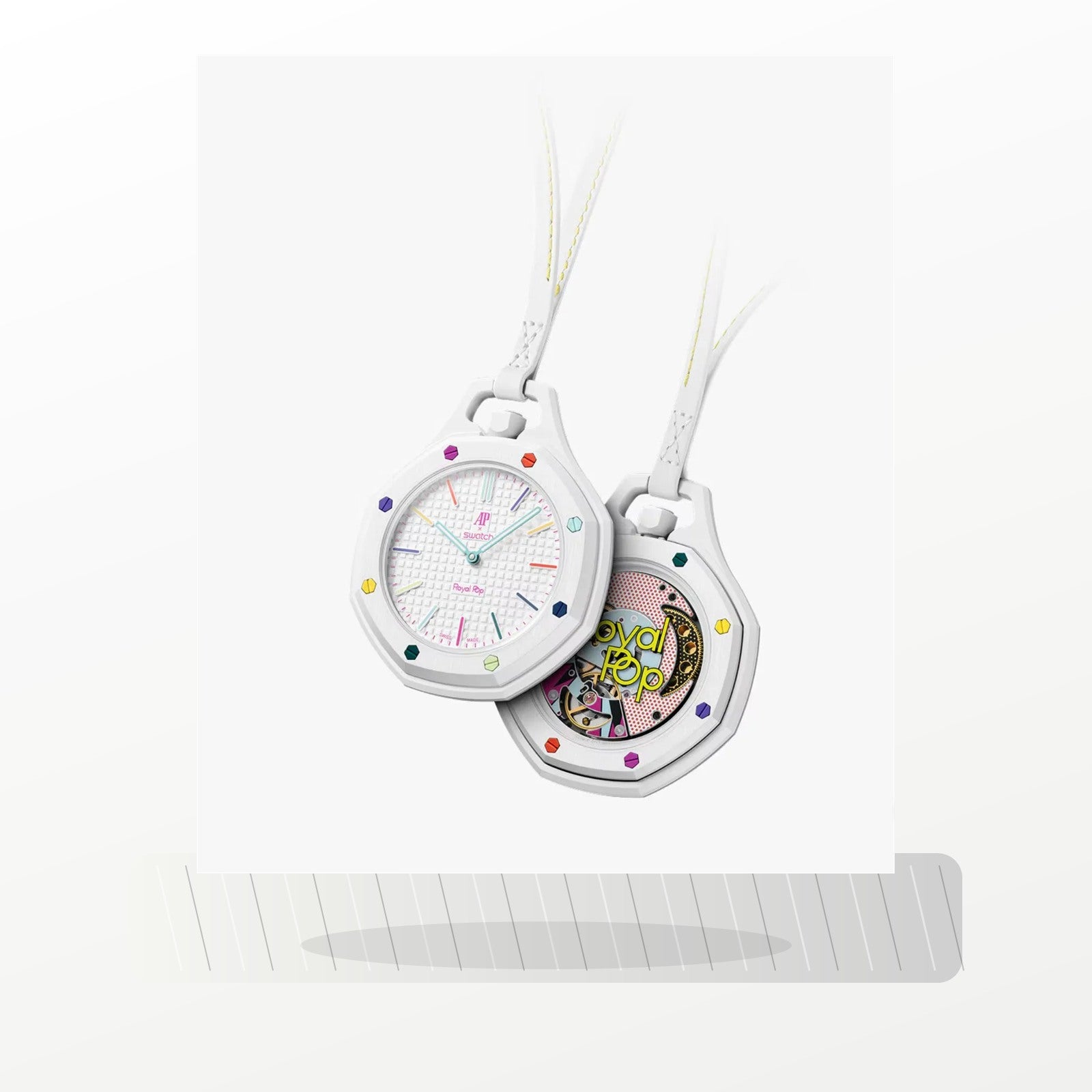 Bracelet métallique compatible Royal Pop HUIT BLANC